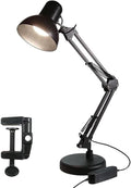 American-Style Long Arm Desk Lamp: Metal Adjustable Office Study Light