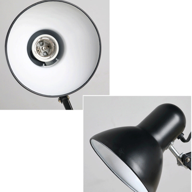 American-Style Long Arm Desk Lamp: Metal Adjustable Office Study Light
