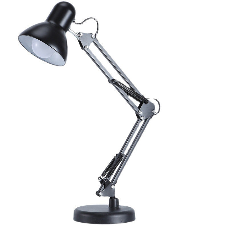 American-Style Long Arm Desk Lamp: Metal Adjustable Office Study Light